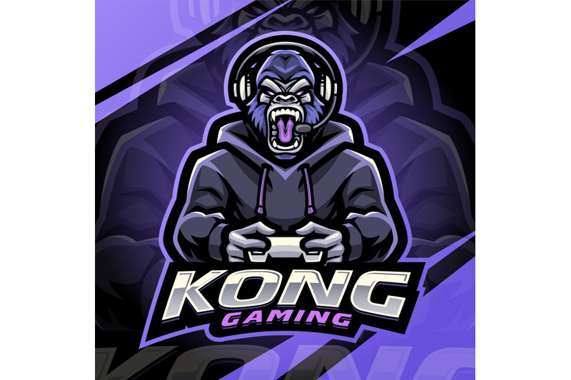 kong-gaming-esport-mascot-logo-design