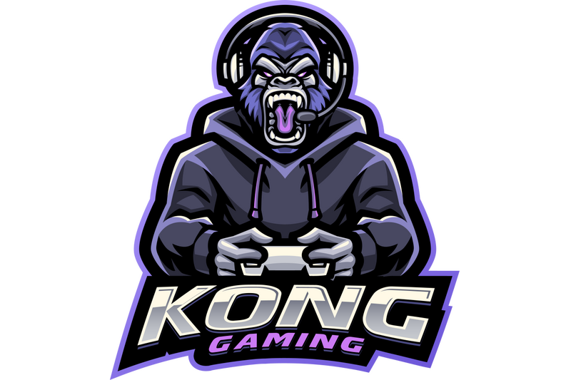 kong-gaming-esport-mascot-logo-design