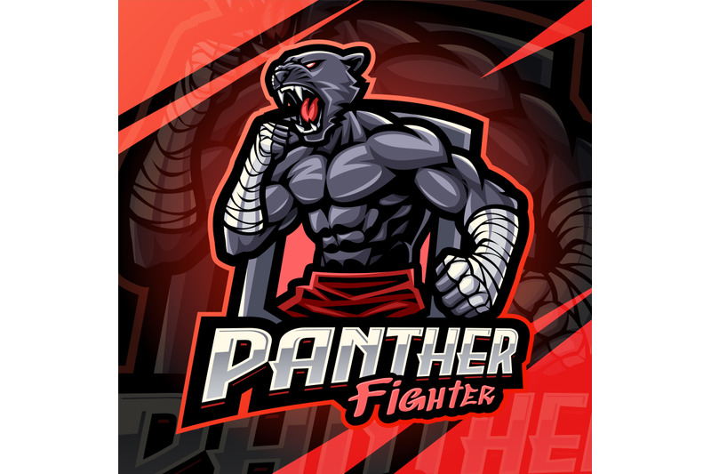 panther-fighter-esport-mascot-logo-design