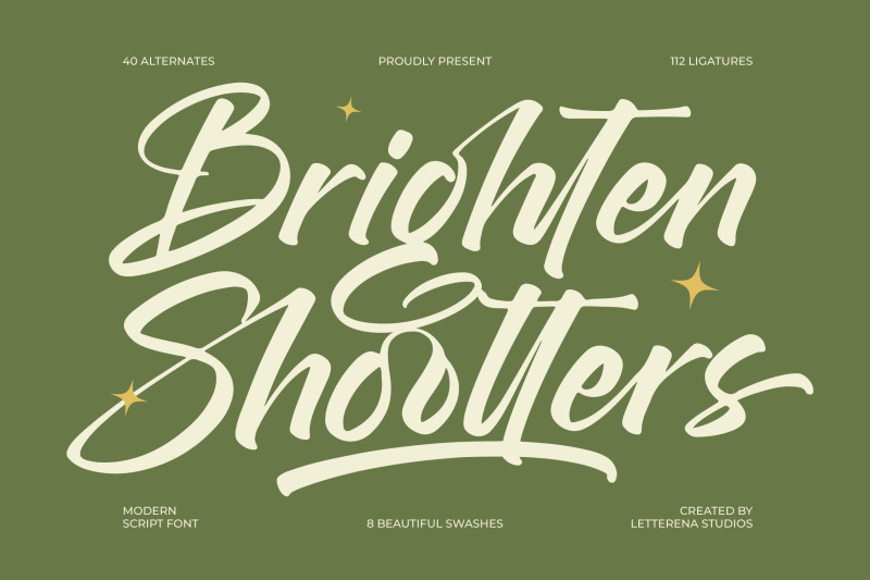 brighten-shootters-modern-script-font