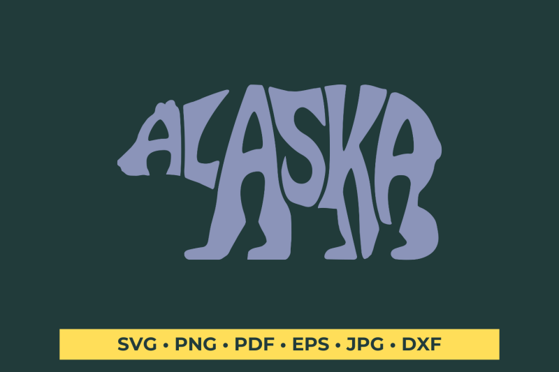 alaska-bear-word-art-svg-cut-file