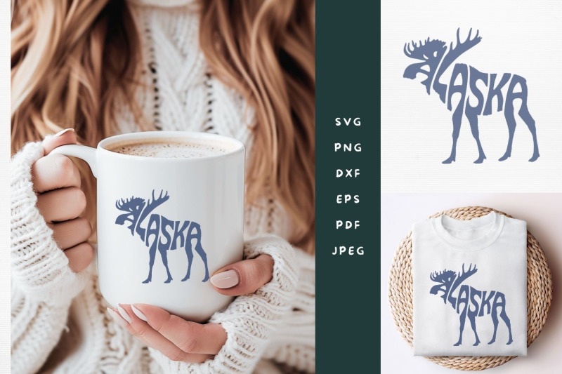 alaska-moose-word-art-svg-cut-file