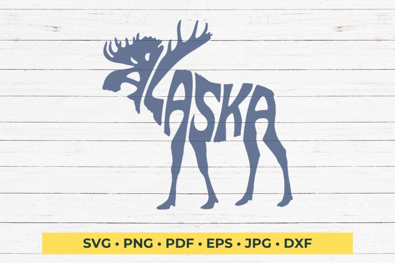 alaska-moose-word-art-svg-cut-file