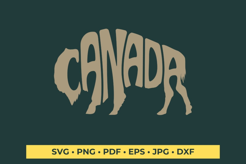 canada-buffalo-shape-svg-cut-file