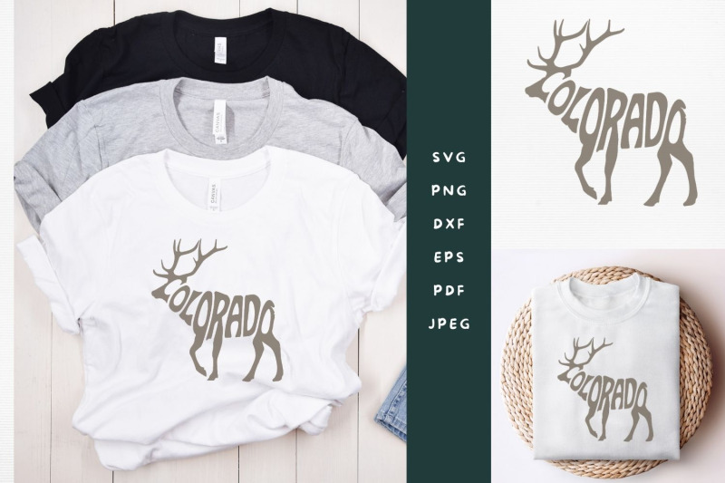 colorado-elk-word-art-svg-cut-file