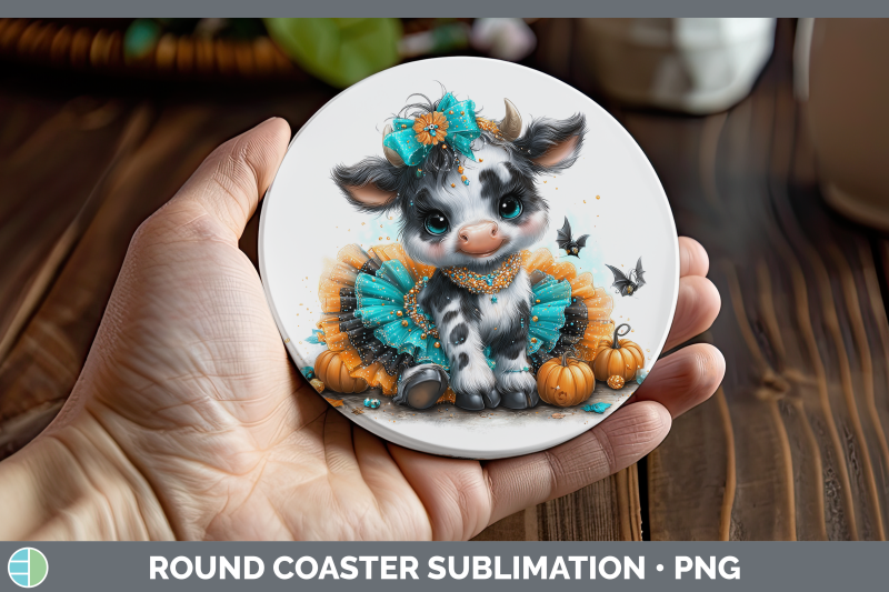 cow-round-coaster-farm-halloween-sublimation-coaster-designs
