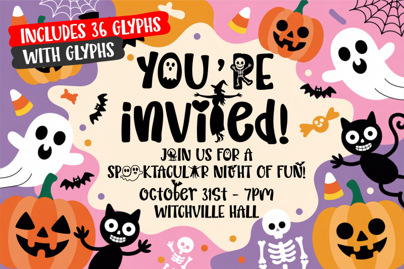 witchink-font-bundle-cute-halloween-handwritten-fonts-pack