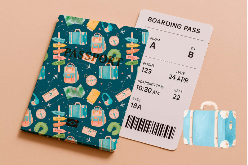 watercolor-travel-seamless-pattern