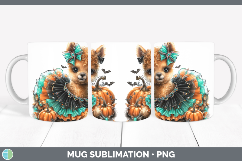 llama-mug-wrap-farm-halloween-sublimation-coffee-cup-designs
