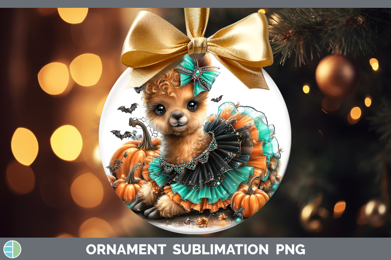 llama-ornament-farm-halloween-sublimation-bauble-designs