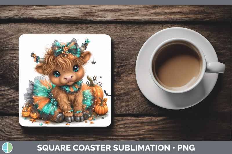 highland-cow-square-coaster-farm-halloween-sublimation-drink