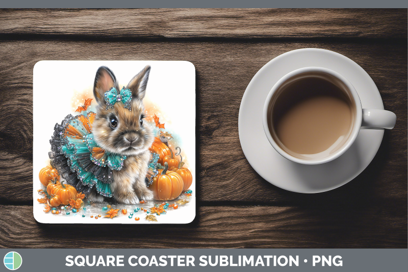 bunny-square-coaster-farm-halloween-sublimation-drink-mat-de