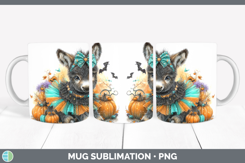 donkey-mug-wrap-farm-halloween-sublimation-coffee-cup-design