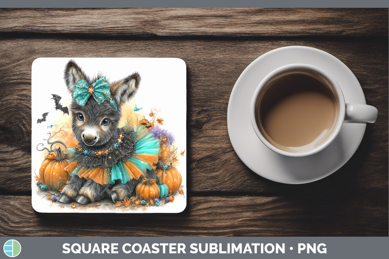 donkey-square-coaster-farm-halloween-sublimation-drink-mat-d