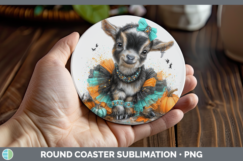 goat-round-coaster-farm-halloween-sublimation-coaster-design