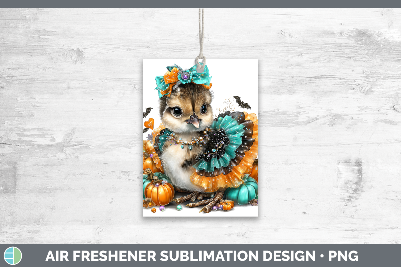 guinea-hen-air-freshener-farm-halloween-sublimation-car-scen