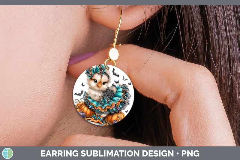 chicken-round-earrings-farm-halloween-sublimation-earrings-d
