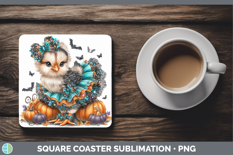 chicken-square-coaster-farm-halloween-sublimation-drink-mat