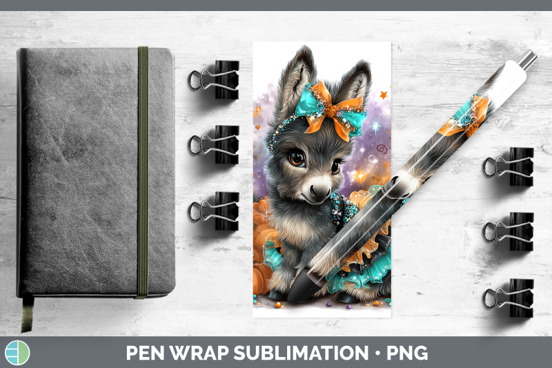 mule-pen-wrap-farm-halloween-sublimation-pen-designs