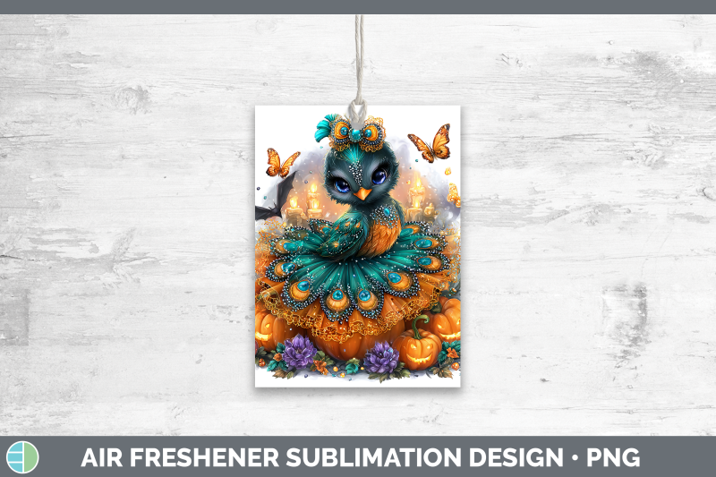 peacock-air-freshener-farm-halloween-sublimation-car-scent-d