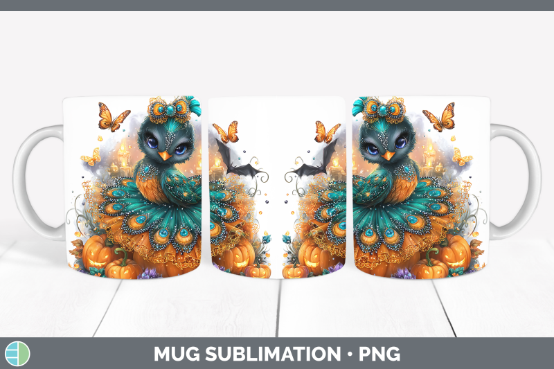 peacock-mug-wrap-farm-halloween-sublimation-coffee-cup-desig