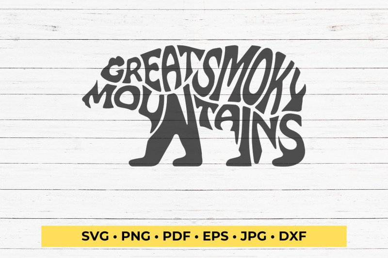 great-smoky-mountains-in-a-bear-shape-svg-cut-file