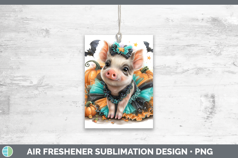 pig-air-freshener-farm-halloween-sublimation-car-scent-desig