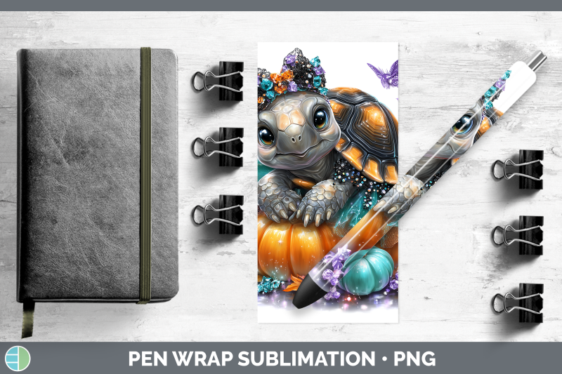 tortoise-pen-wrap-farm-halloween-sublimation-pen-designs