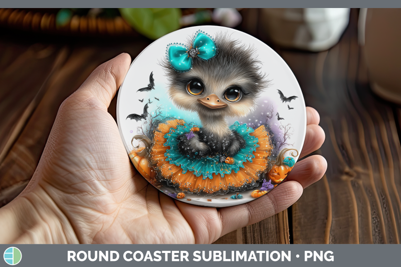 ostrich-round-coaster-farm-halloween-sublimation-coaster-des