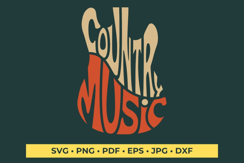 country-music-guitar-word-art-svg-cut-file