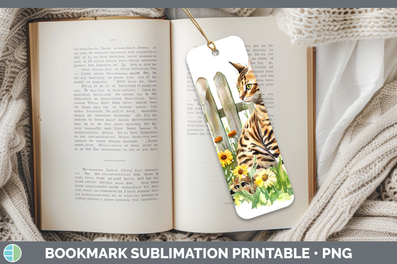 bengal-bookmark-fence-cats-sublimation-printable-designs