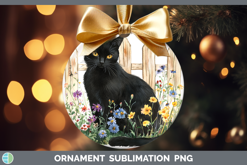 black-ornament-fence-cats-sublimation-bauble-designs