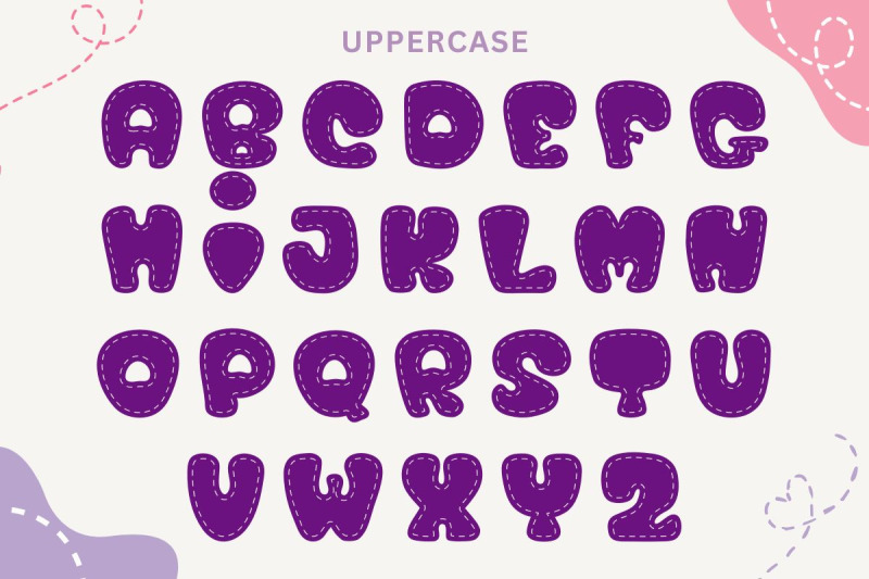 dash-bubble-decorative-font