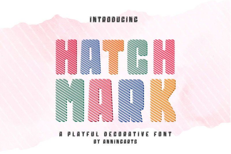 hatch-mark-decorative-font
