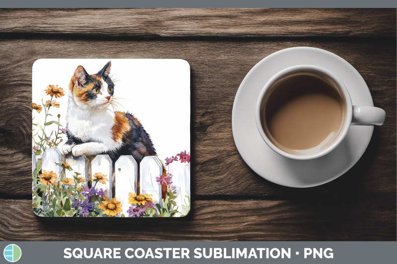 calico-square-coaster-fence-cats-sublimation-drink-mat-desig