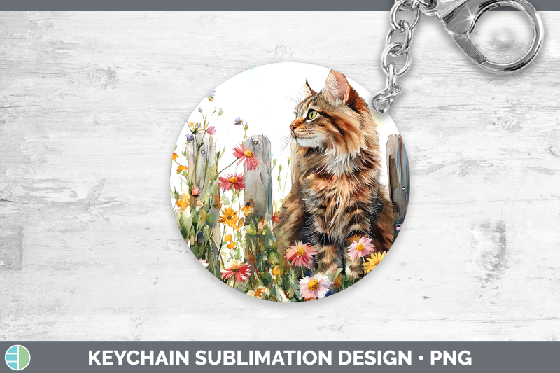maine-coon-keychain-fence-cats-sublimation-keyring-designs