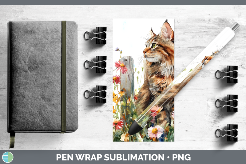 maine-coon-pen-wrap-fence-cats-sublimation-pen-designs