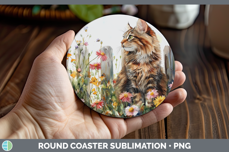maine-coon-round-coaster-fence-cats-sublimation-coaster-desi