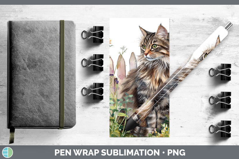norwegian-forest-pen-wrap-fence-cats-sublimation-pen-designs