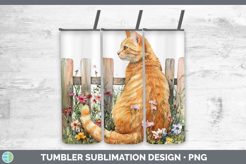 orange-tumbler-fence-cats-sublimation-20-oz-skinny-tumbler-d