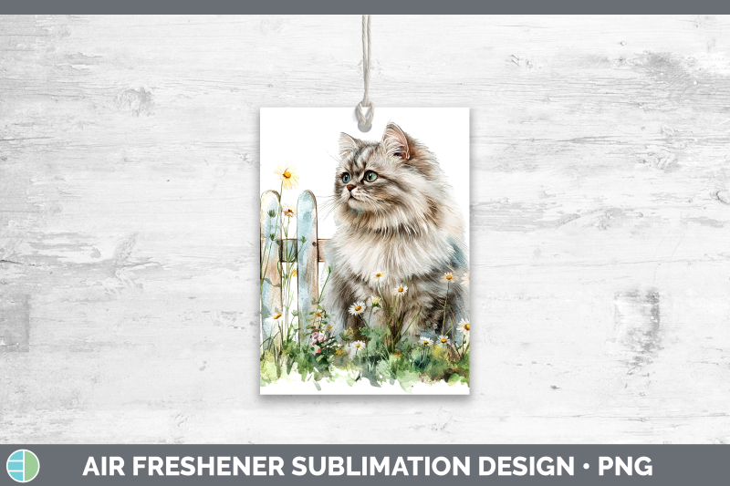 persian-air-freshener-fence-cats-sublimation-car-scent-desig