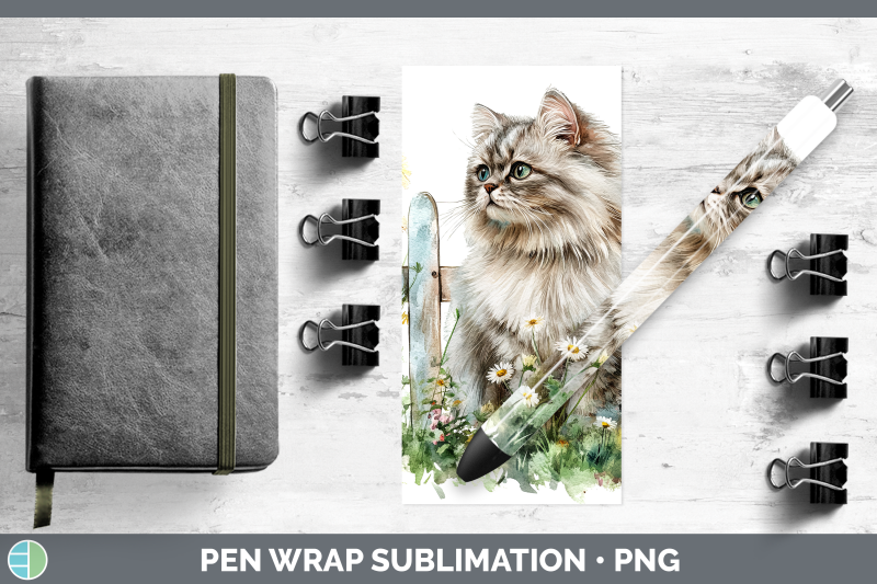 persian-pen-wrap-fence-cats-sublimation-pen-designs