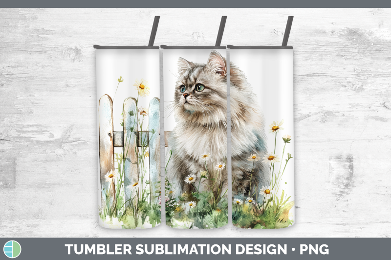 persian-tumbler-fence-cats-sublimation-20-oz-skinny-tumbler