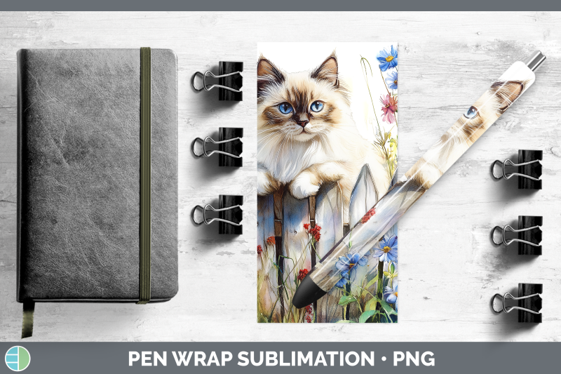 ragdoll-pen-wrap-fence-cats-sublimation-pen-designs