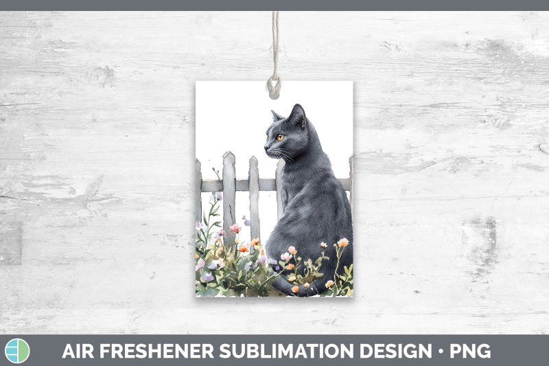 russian-blue-air-freshener-fence-cats-sublimation-car-scent