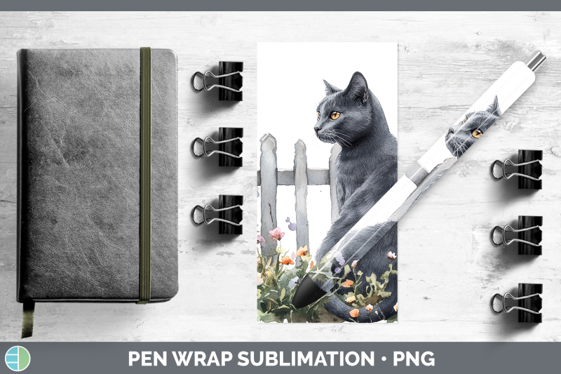 russian-blue-pen-wrap-fence-cats-sublimation-pen-designs