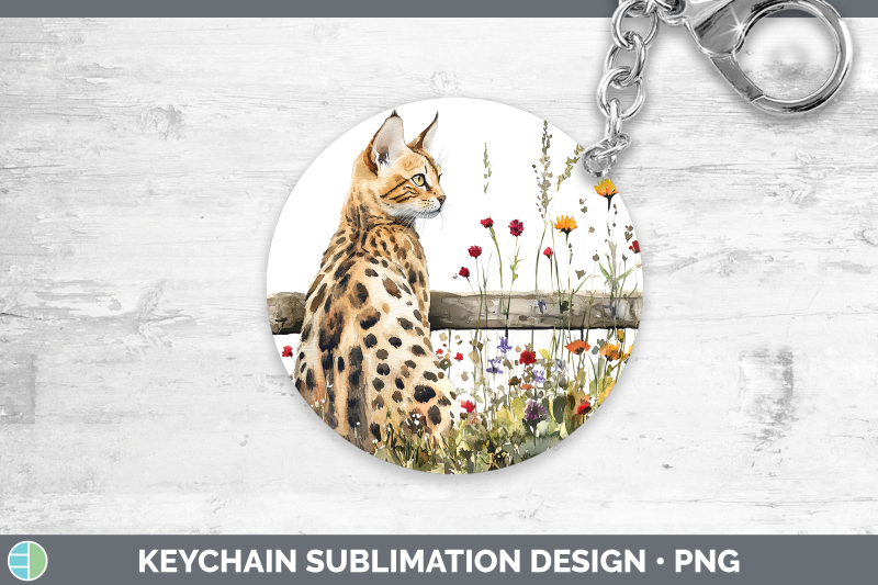 savannah-keychain-fence-cats-sublimation-keyring-designs