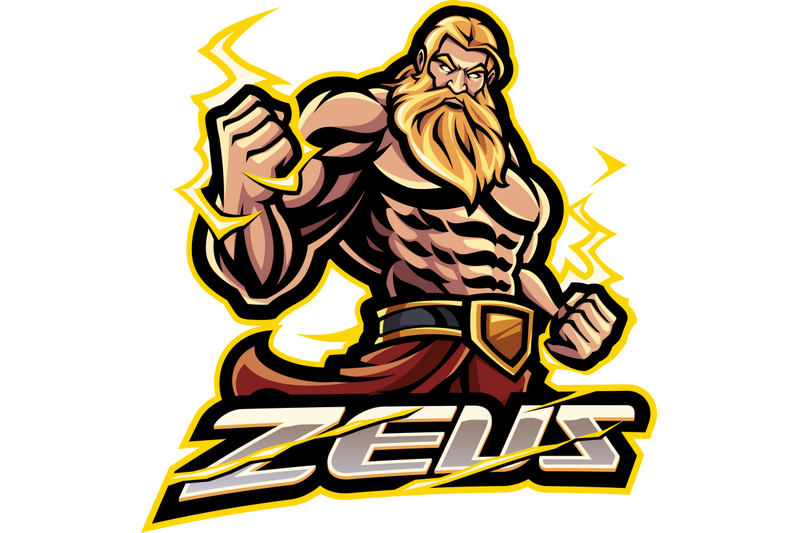 zeus-god-esport-mascot-logo-design
