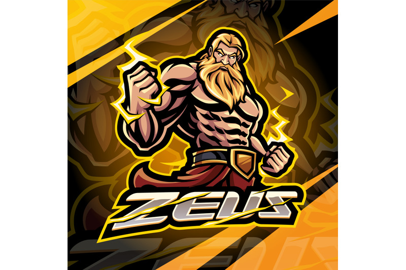 zeus-god-esport-mascot-logo-design