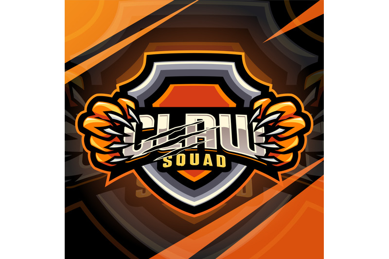 claw-squad-esport-mascot-logo-design